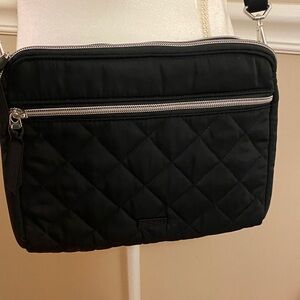 Black Quilted Crossbody Bag